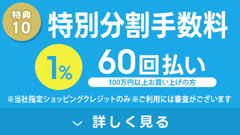 特別分割手数料 60回払い1%